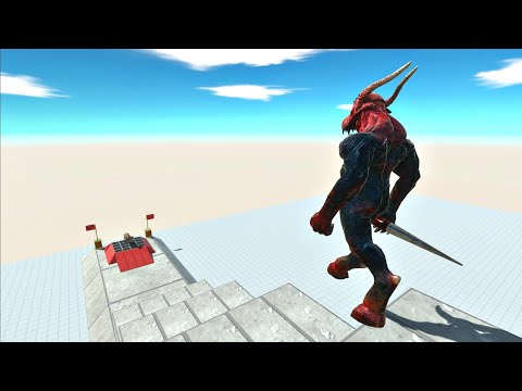 Go down the stairs to eat pork - Animal Revolt Battle Simulator