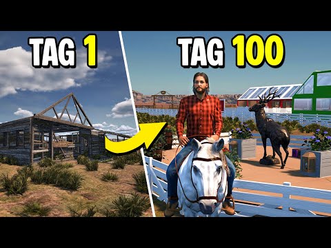 Ich habe in 100 Tagen eine profitable Farm in Ranch Simulator aufgebaut