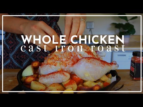 Roast a Whole Chicken in a Cast Iron Pan