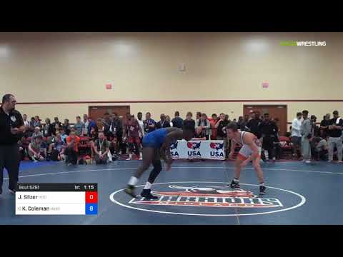 2018 Marine Corps US Open/UWW Junior Freestyle 65 Rnd Of 16 - Jacob SIlzer (Irtc) Vs. Kendall Cole