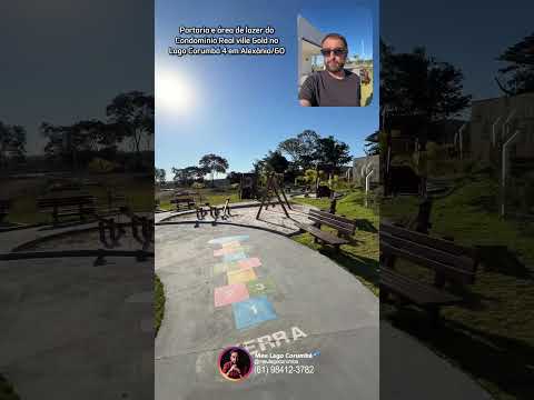 Portaria e área de lazer do Condomínio Real ville Gold no Lago Corumbá 4 em Alexânia/GO