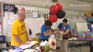 John Schumann, first-grade teacher at Pennypack, gets a big check #mmnews #grant