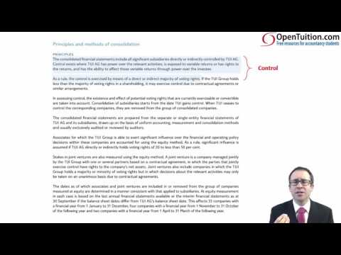 CIMA F2 Disclosure of interests in other entities (IFRS 12)