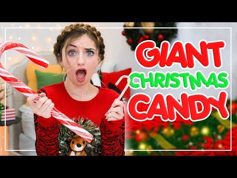 Top 5 Holiday GIANT CANDY vs Normal-Sized Candy!