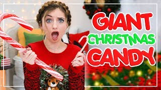 Top 5 Holiday GIANT CANDY vs Normal-Sized Candy!