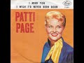I Need You ~ Patti Page (1960)