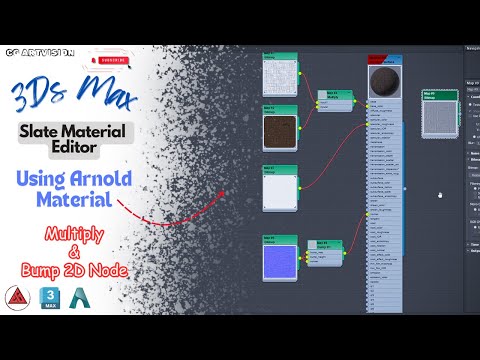 3Ds Max Slate Material Editor/ Arnold / #texturing #texturegraph