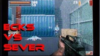 Ecks Vs Sever playing on the Game Boy Advance (GBA SP AGS-101)