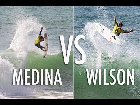 Heat Highlights - Julian Wilson vs Gabriel Medina Final Day Supertubos, Rip Curl Pro  Portugal 2012