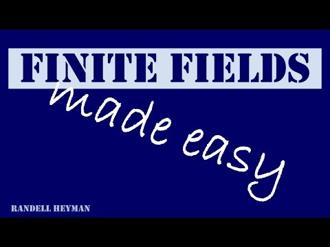 Finite fields made easy