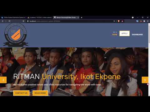 Online Student Admission System in PHP DEMO