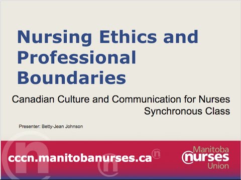 CCCN Webinar Series - Nursing Ethics and Professional Boundaries