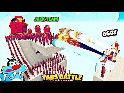 JACK 100x IRONMAN + 3X HULKBUSTER vs OGGY 5X EVERY GODS - Totally Accurate Battle Simulator TABS