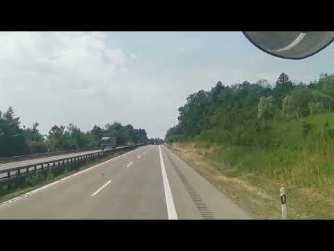 Mercedes Actros 1853 Autobahn A7 Ulm Richtung Memmingen