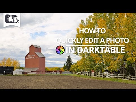 How to Quickly Edit a Photo in Darktable | Darktable Tutorial #08