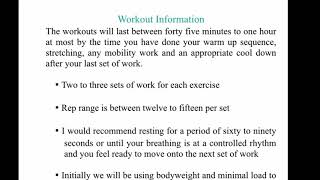 BodyBlitz Beginners Programme