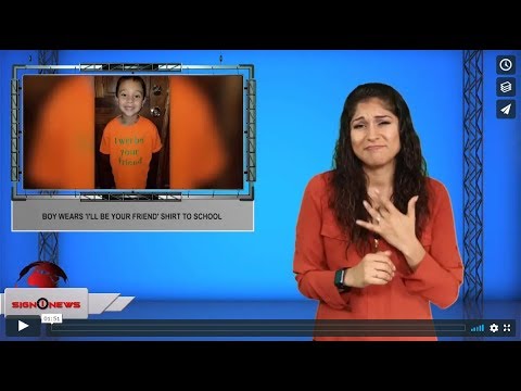 Boy wears 'I'll be your friend' shirt to school (ASL - 8.11.19)