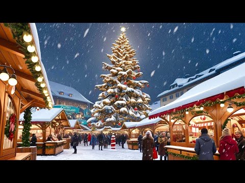 🇨🇭Bern , A city in Switzerland | Snow falling , Christmas market | Winter Wonderland
