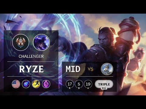 Ryze Mid vs Galio - NA Challenger Patch 9.24