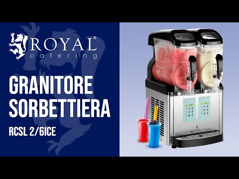 Video - Granitore sorbettiera - 2 x 8 litri - Funzione gelato