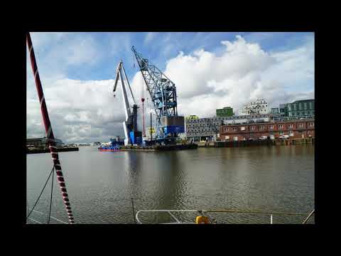 Aushub Kanaldrehbrücke Klußmannstraße in Bremerhaven