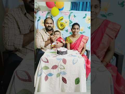 happy 6th month birthday Buvik kannaiah 🎂 cake cutting #birthdaycelebration 9:30pm 3rd January 2024