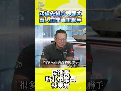 蔣盧先排除鄭麗文兩人並非真正聯手