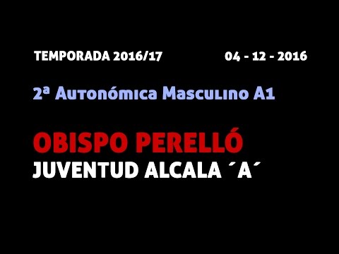 2ª Aut. Masc. 16/17. 04-12-2016. Obispo Perelló - Juventud Alcalá 'A'