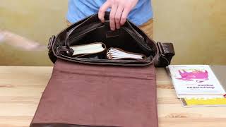 Сумка чоловіча 14425 Vintage коричнева