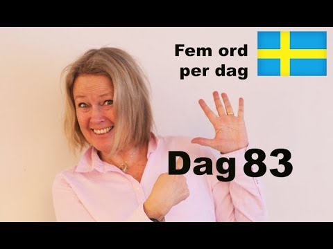 Dag 83 - Fem ord per dag - Jag älskar att bada - Svenska A1 CEFR