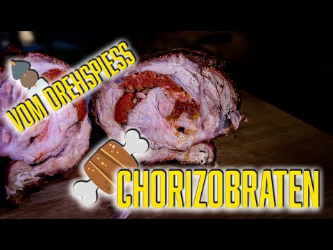 🥳 Ein AMTLICHER Braten! 🍖 ROLLBRATEN mit CHORIZO gefüllt! Chorizobraten vom Drehspieß♨️!