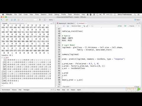 Mastering R Programming Buildg Logistic Regressors Evaluatn Metrics ROC Curve | packtpub com