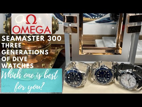 Omega Seamaster 300 Pro. Three generations of iconic dive watches to chose from.