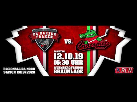 (Gopro) 1 Drittel Harzer Falken vs Crocodiles Hamburg 1b 12.10.2019