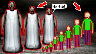 Super Big Granny vs Ice Scream vs Baldi - funny horror animation (fun mix 11)