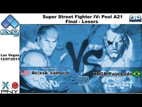 EVO 2k13 Ac|xsk_samurai  (Ryu) Vs XRGR.Pain.Ludo ( Sagat) HD - Pool A21