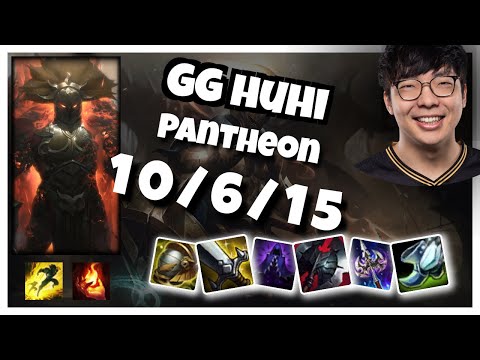 Pantheon  vs Sett GG huhi SUPPORT (10/6/15) Gameplay Replay - Patch 10.22