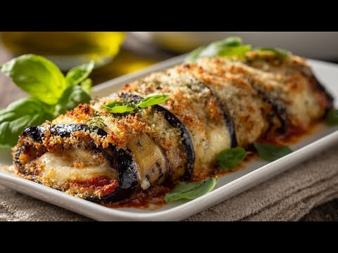 Everyone's crazy about eggplant! Easy-to-make eggplant roll, no frying required!