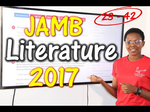 JAMB CBT Literature in English 2017 Past Questions 23 - 42