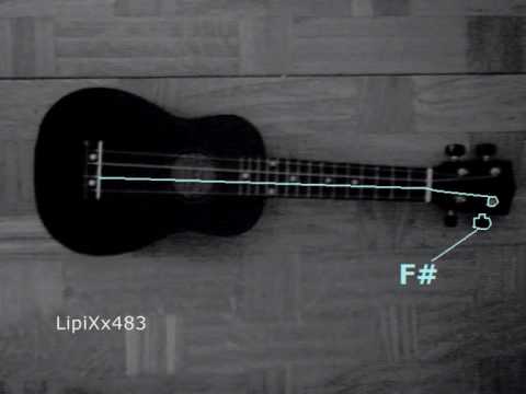 Tune your ukulele - D-tuning  (A, D, F#, B)