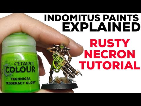 INDOMITUS paints REVIEW + How to paint RUSTY NECRONS Fast – Tesseract Glow, Cryptic Armourshade