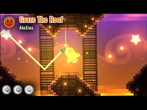 "Graze The Roof" by AleXins (3 coins) | Geometry Dash.