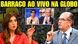 Gilmar Mendes SURTA ao vivo na Globo, OFENDE governador e é desmentido por apresentadora!