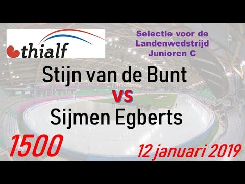 Stijn van de Bunt vs Sijmen Egberts 1500 Thialf 20190112