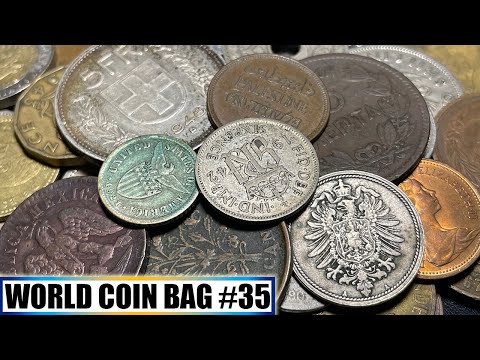 1830s COPPER & TRIPLE SILVER UNCOVERED Searching Half Pound World Coin Grab Bag (History!) - Bag #35