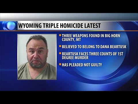 Sheriff: Found guns belong to suspect in Wyoming triple murder