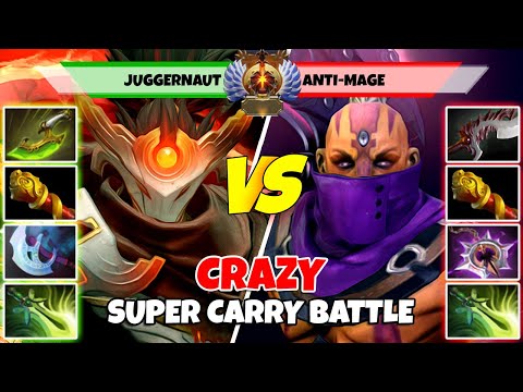 JUGGERNAUT (Carry) vs ANTI-MAGE (Carry) - Epic Battle Of Immortal Rank Dota 2 Players - Z Dota 2