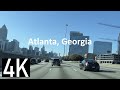 Driving into Atlanta, Georgia 4K Freeway Tour - Driving I-85 to the Connector & Williams St NW