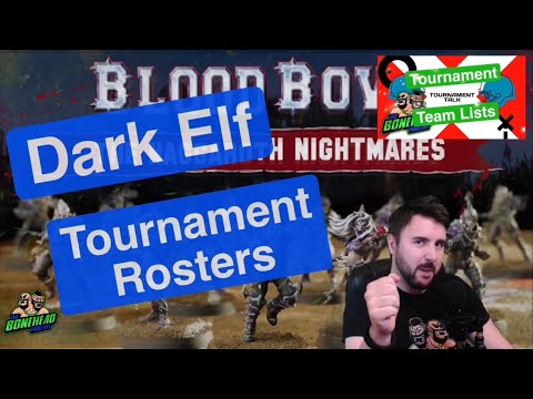 Dark Elf Tournament Rosters - Blood Bowl 2020 Tournament Talk (Bonehead Podcast)