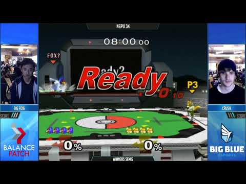 NGPU 34 SSBM - BigFoig (Falco) vs. Crush (Fox) - Melee WSF